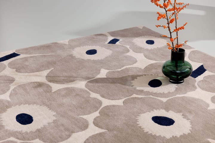 Unikko villamatto, Greige, 140x200 cm Marimekko