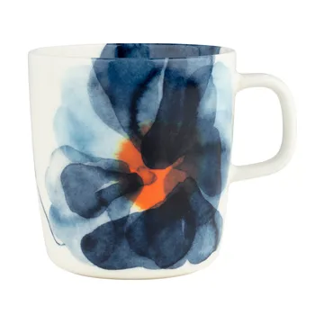 Valssi muki 40 cl - Valkoinen-sininen-oranssi - Marimekko