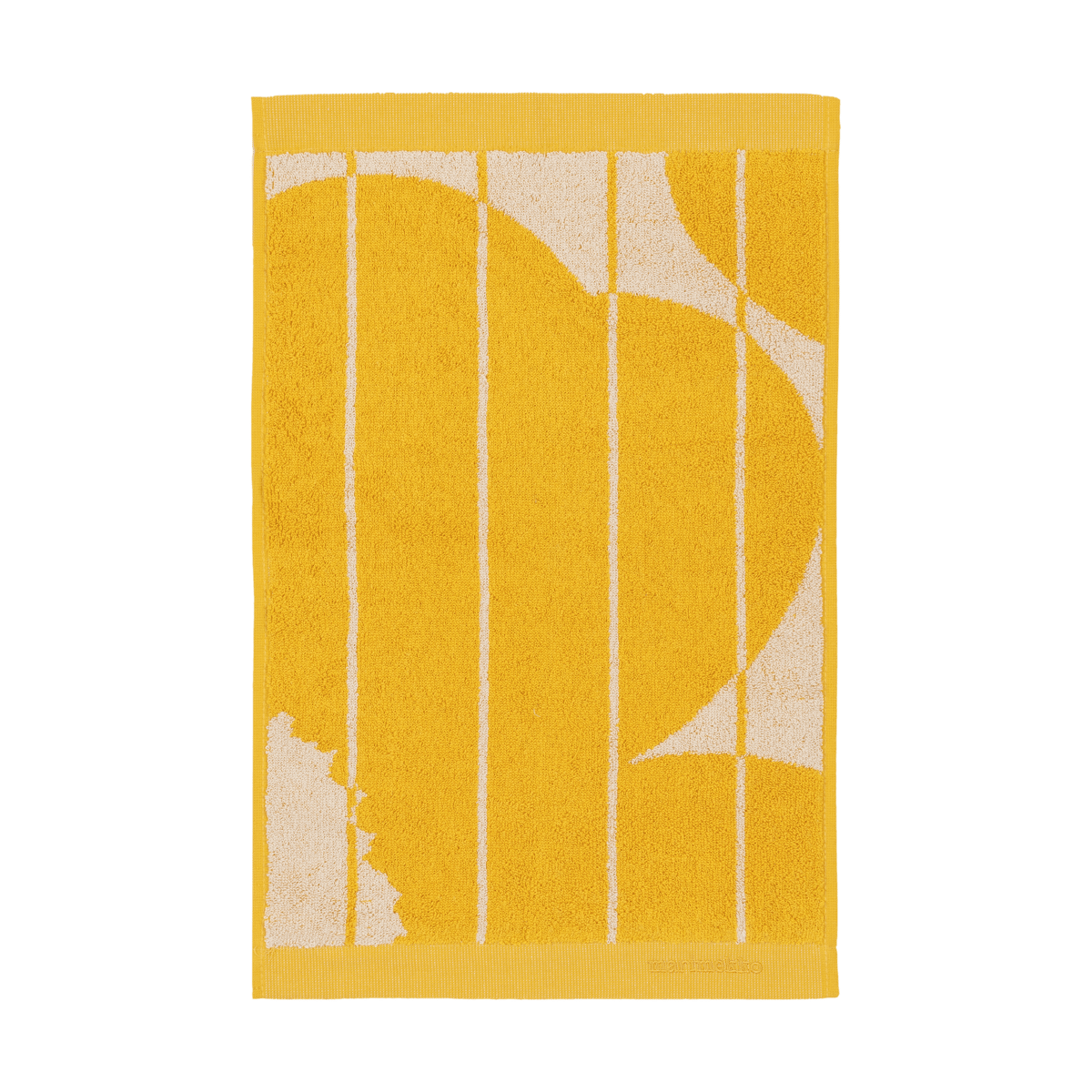 Marimekko Vesi Unikko vieraspyyhe 30×50 cm Spring yellow-ecru
