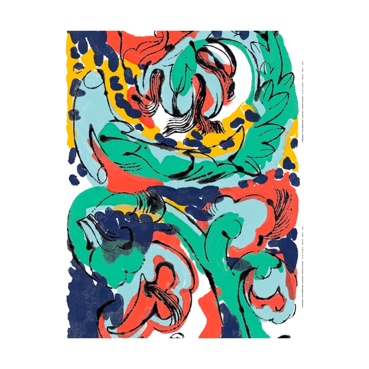 Vildstjälk kangas - Monivärinen - Marimekko