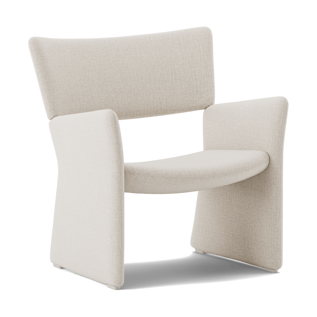 Massproductions Crown Easy Chair Linara 05 Porridge