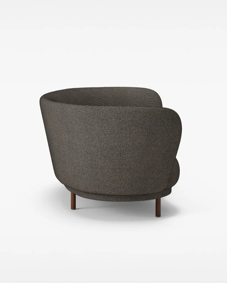 Dandy 2-istuttava sohva, Saksanpähkinä-Sacho Safire 001 Massproductions