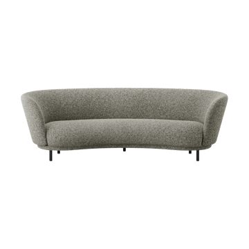 Dandy 3-istuttava sohva - Black oak - Kirkby Design, Spiral - 23 Monochrome - Massproductions