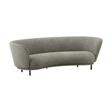 Dandy 3-istuttava sohva - Black oak - Kirkby Design, Spiral - 23 Monochrome - Massproductions