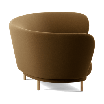 Dandy 3-istuttava sohva - Black oak - Kirkby Design, Spiral - 23 Monochrome - Massproductions