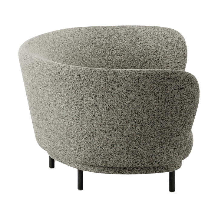 Dandy 3-istuttava sohva, Black oak - Kirkby Design, Spiral - 23 Monochrome Massproductions