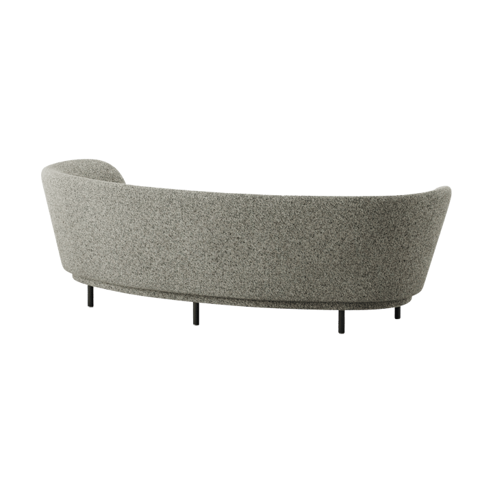 Dandy 3-istuttava sohva, Black oak - Kirkby Design, Spiral - 23 Monochrome Massproductions