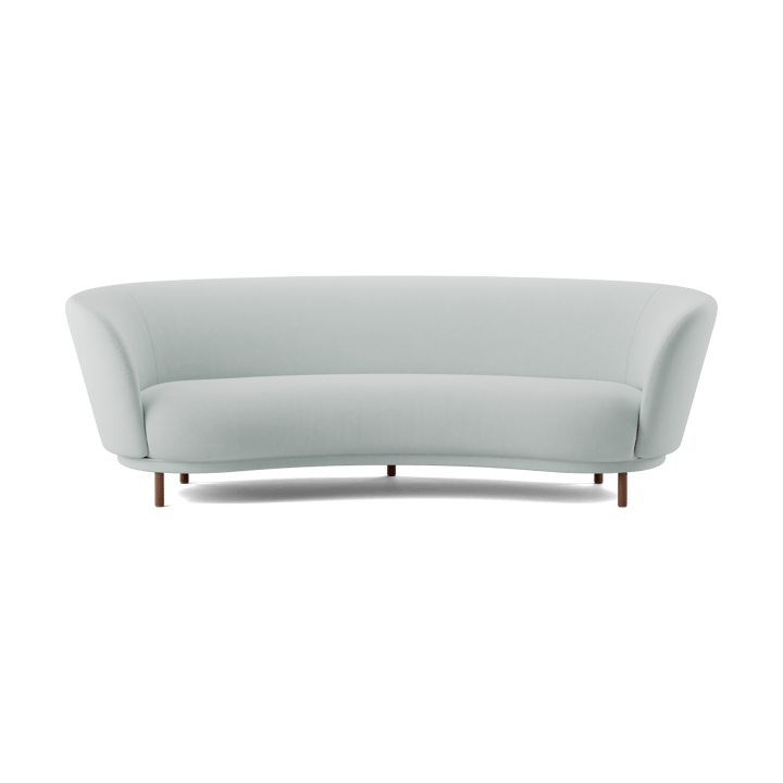 Dandy 3-istuttava sohva - Walnut-Linara 253 Swedish Grey - Massproductions