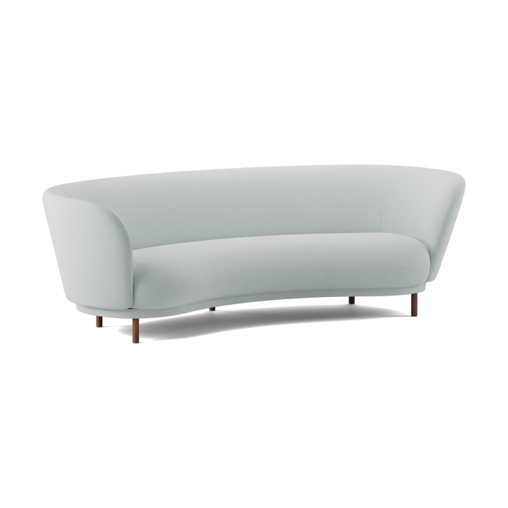 Dandy 3-istuttava sohva, Walnut-Linara 253 Swedish Grey Massproductions