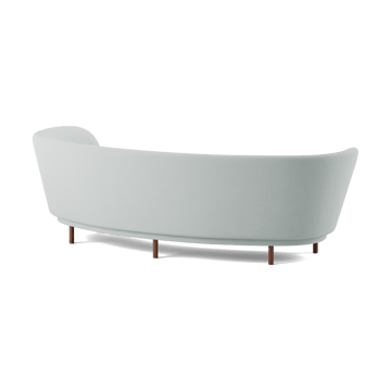 Dandy 3-istuttava sohva - Walnut-Linara 253 Swedish Grey - Massproductions
