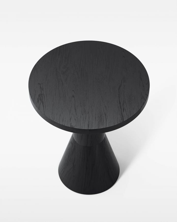 Draft pöytä Ø 50 cm - Mustaksi petsattu saarni - Massproductions