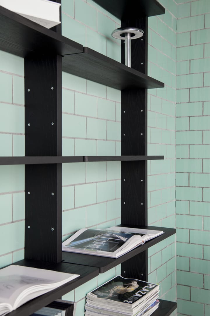 Gridlock Deep Shelf W800 -hyllytaso, Black stained Ash Massproductions