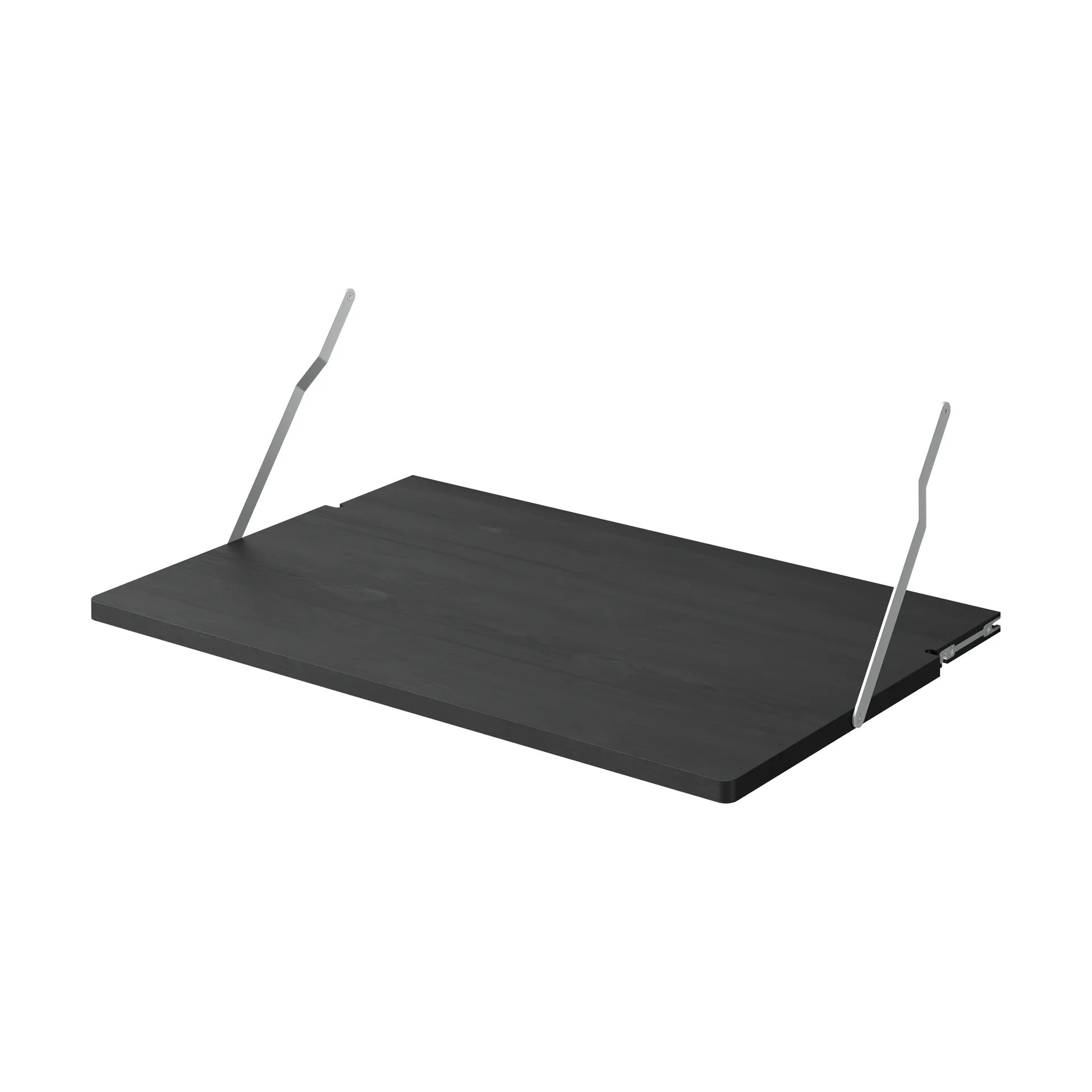 Gridlock Desk -kirjoituspöydän hyllytaso, Black stained Ash Massproductions