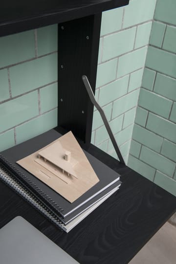 Gridlock Desk -kirjoituspöydän hyllytaso - Black stained Ash - Massproductions