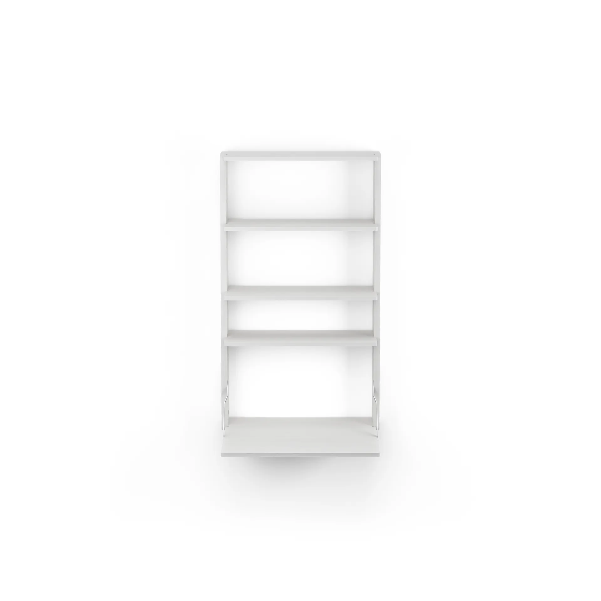 Gridlock - M1-A4-0-D -seinähylly kirjoituspöydällä, White stained Ash Massproductions