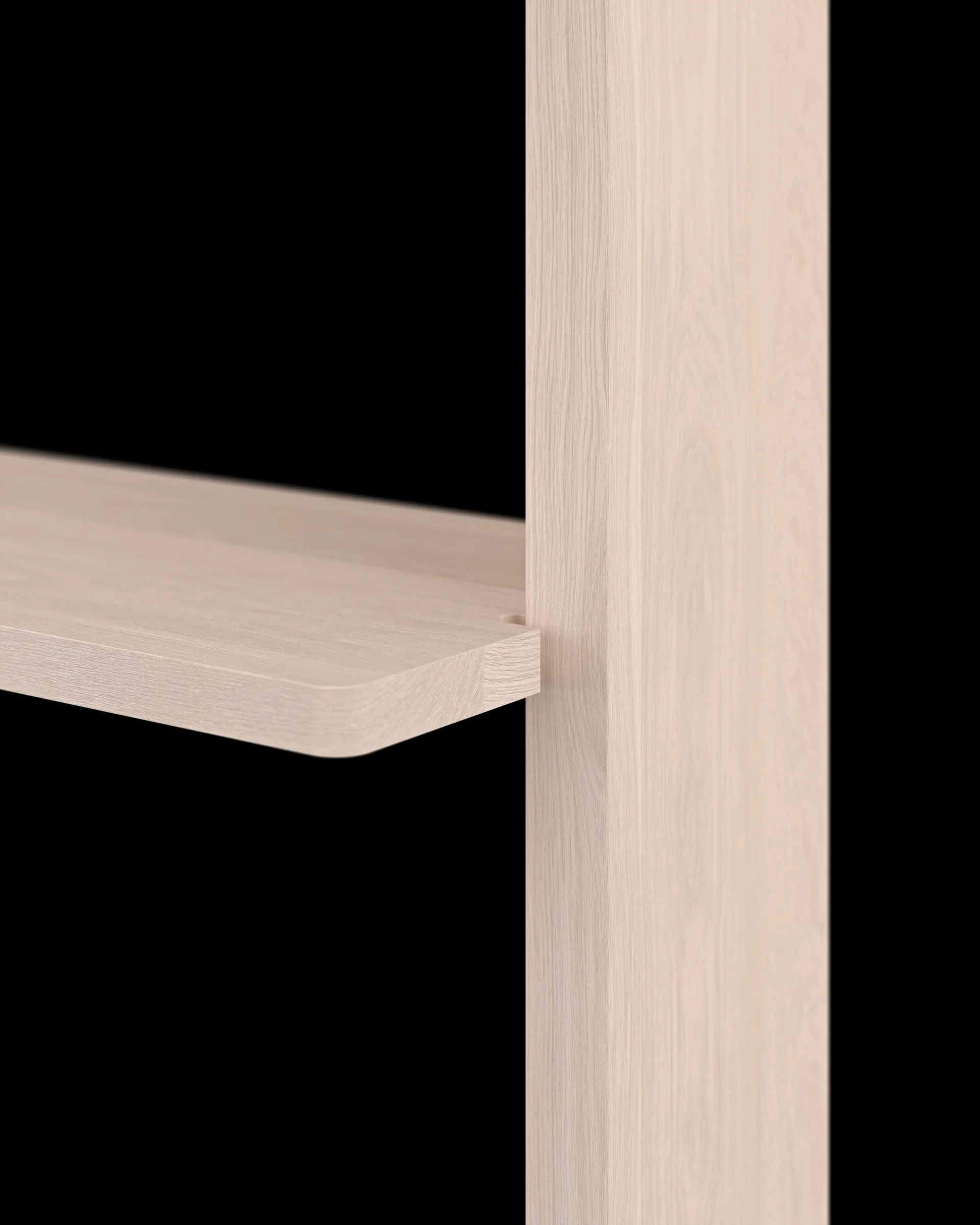 Gridlock - S2-A6-0 -seinähylly, Natural Ash Massproductions