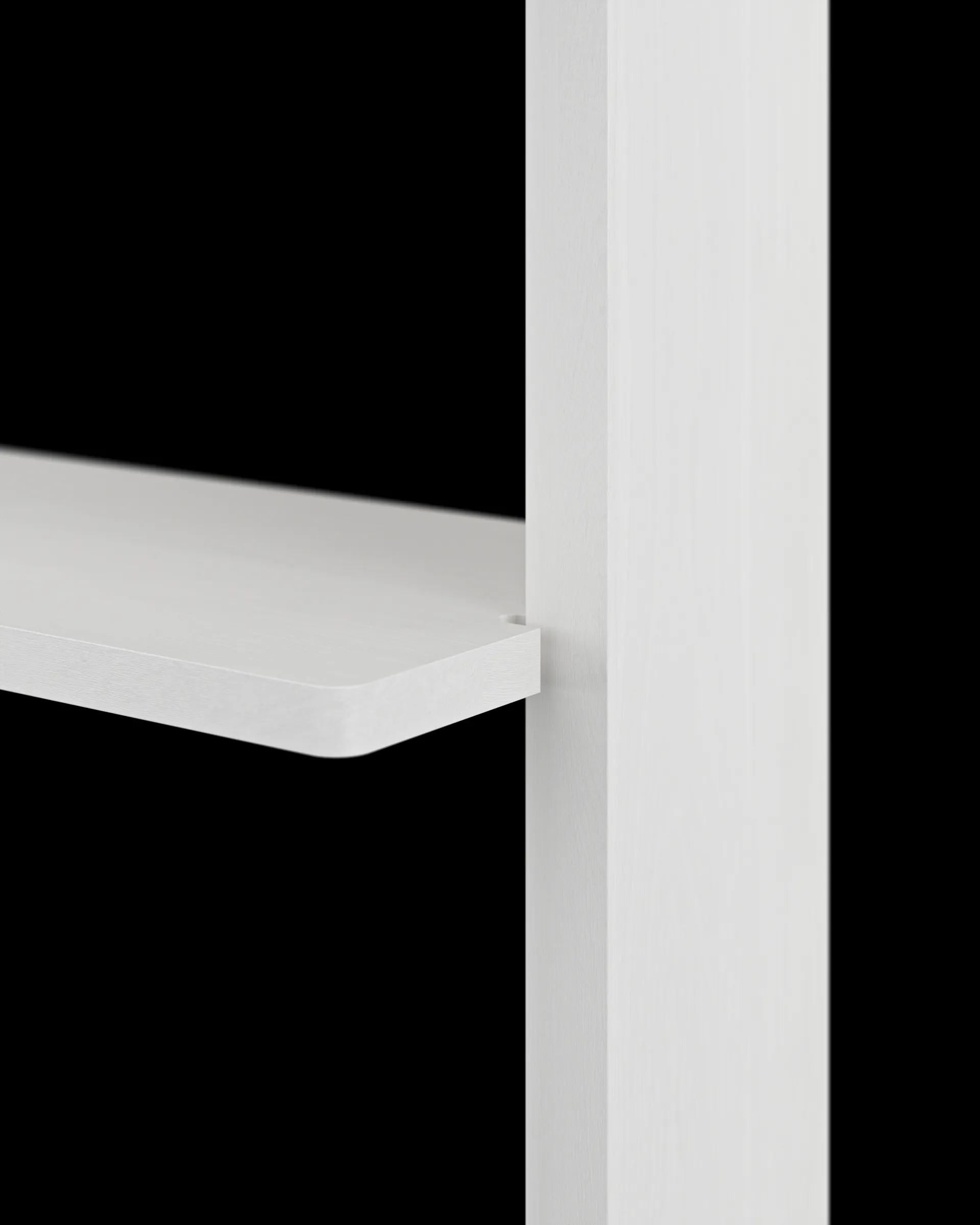 Gridlock - S2-A6-0 -seinähylly, White stained Ash Massproductions