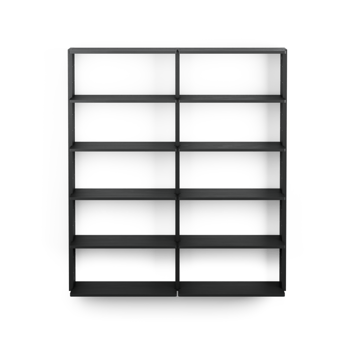 Gridlock - T2-A12-0 -seinähylly, Black stained Ash Massproductions