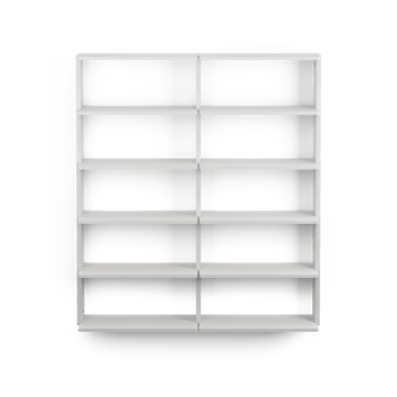 Gridlock - T2-A12-0 -seinähylly - White stained Ash - Massproductions