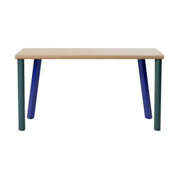 Homework kirjoituspöytä 140x60 cm - Pyökki-sininen/vihreä - Massproductions