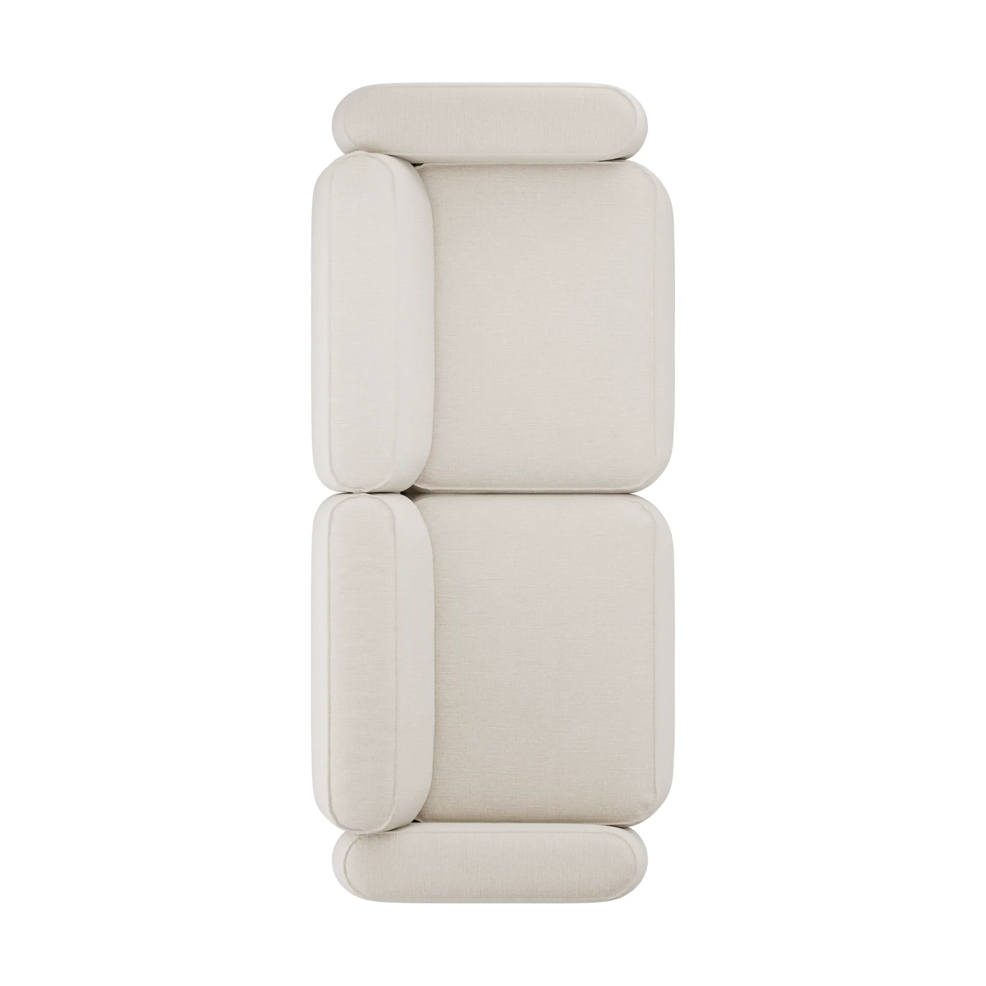 Patch 2,5-istuttava sohva, Linara 05 Porridge Massproductions