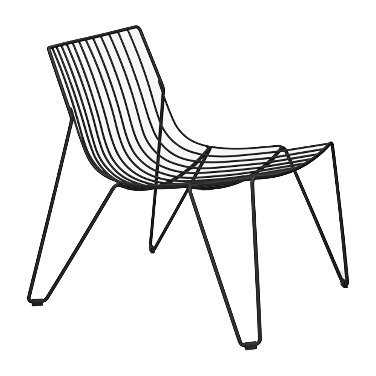 Massproductions Tio easy chair lounge-tuoli Black | Skandinaavinen Sisustus | Musta