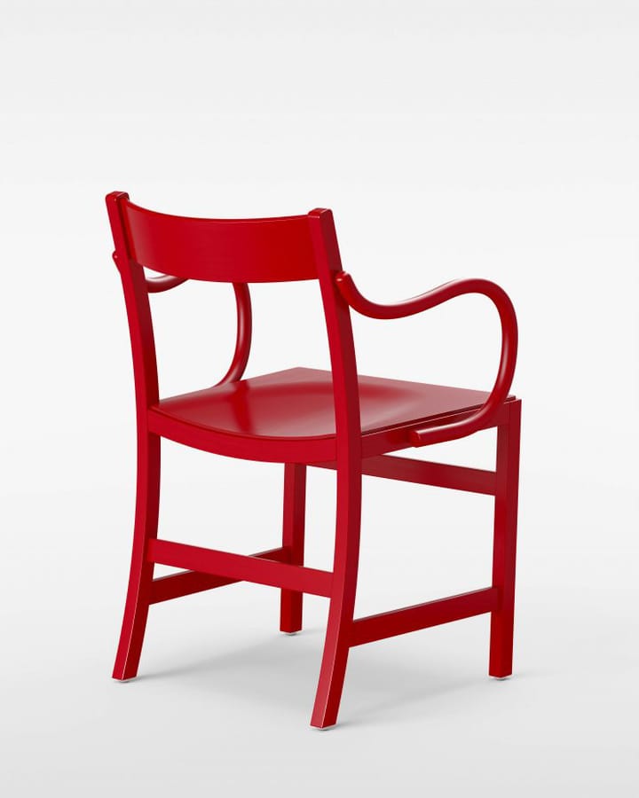 Waiter XL -nojatuoli - Punaiseksi lakattu pyökki - Massproductions