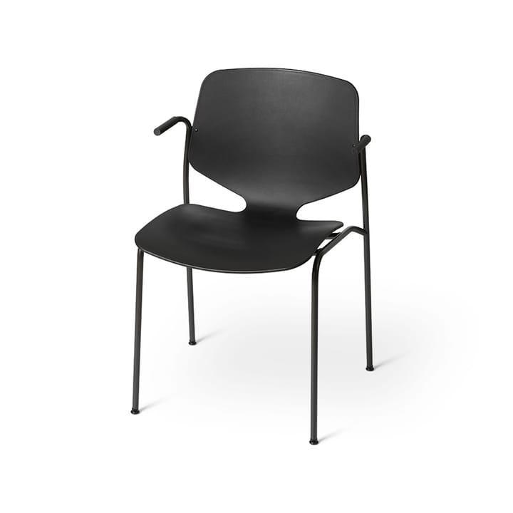 Nova Sea -käsinojallinen tuoli - Black, musta teräsrunko - Mater