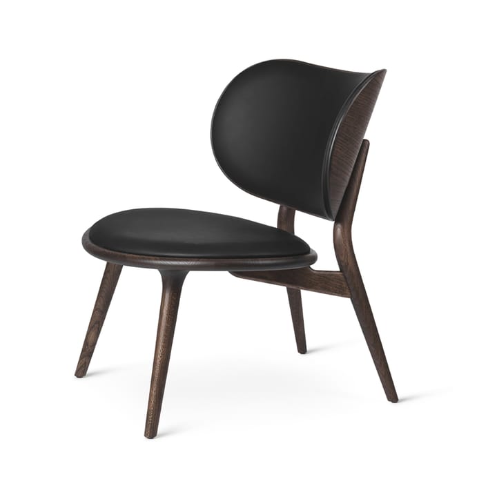 The Lounge Chair -loungetuoli - nahka black, sirka grey teline - Mater