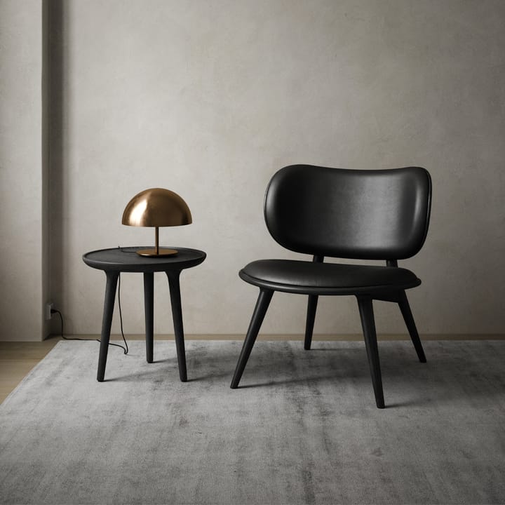 The Lounge Chair -loungetuoli - nahka black, sirka grey teline - Mater