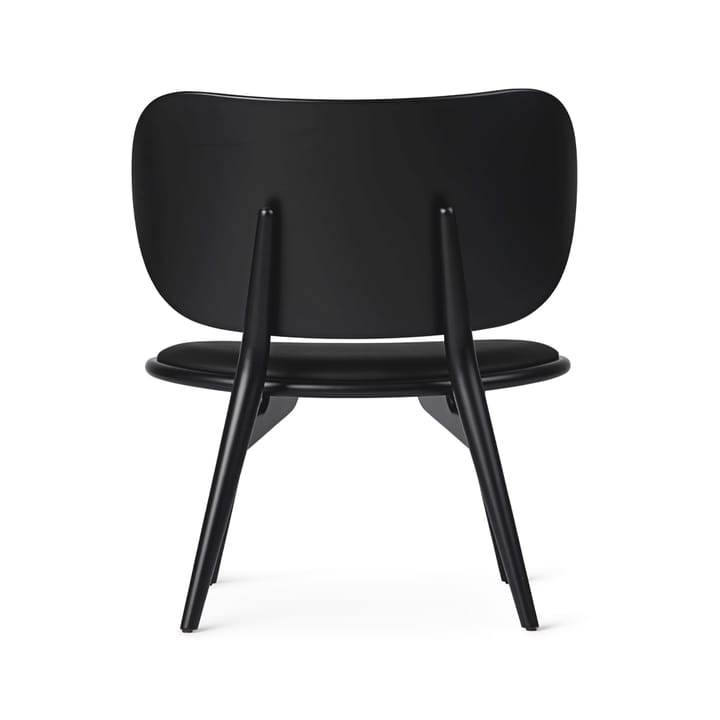The Lounge Chair -loungetuoli, nahka musta, mustaksi petsattu pyökkiteline Mater