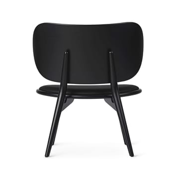 The Lounge Chair -loungetuoli - nahka musta, mustaksi petsattu pyökkiteline - Mater