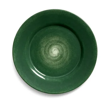 Basic lautanen 25 cm - Forest green - Mateus