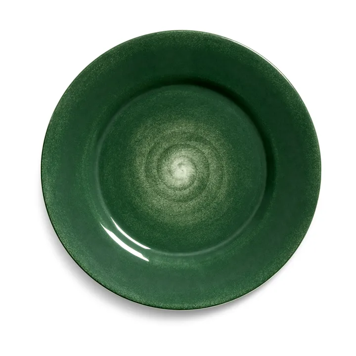 Basic lautanen 25 cm - Forest green - Mateus