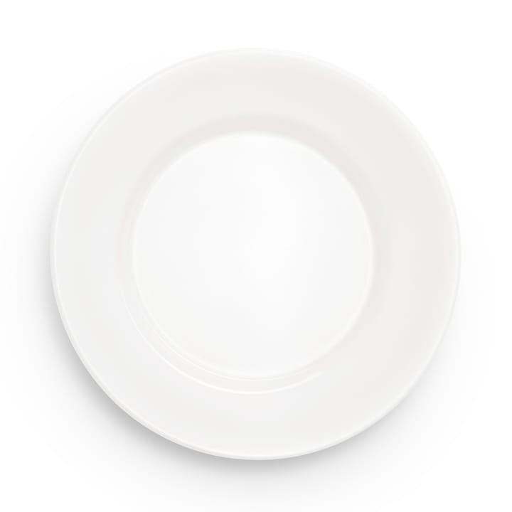 Basic lautanen 25 cm - Valkoinen - Mateus