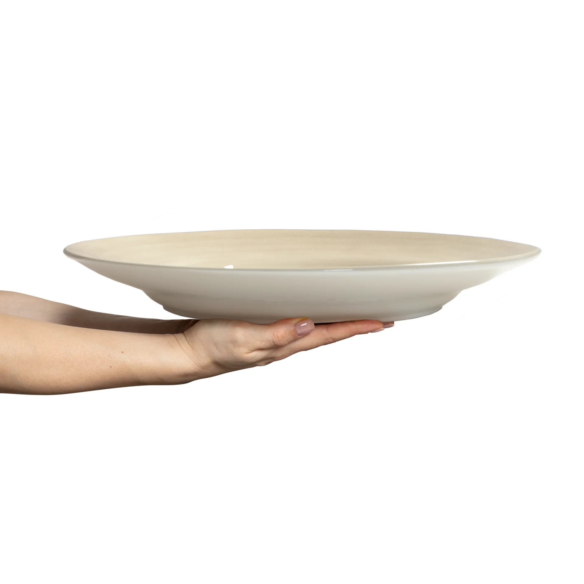 Basic tarjoilulautanen Ø41 cm, Hiekka Mateus
