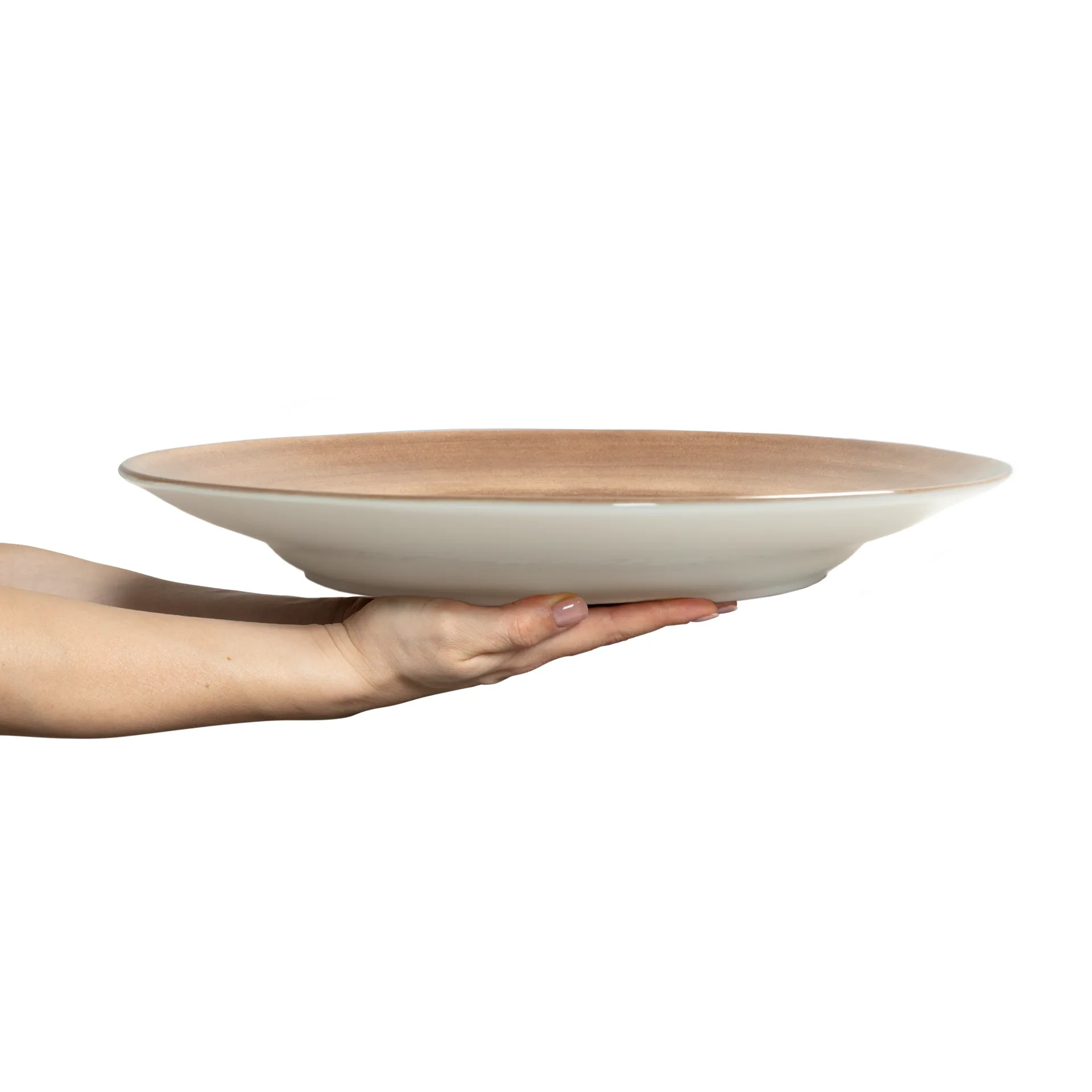 Basic tarjoilulautanen Ø41 cm, Kaneli Mateus