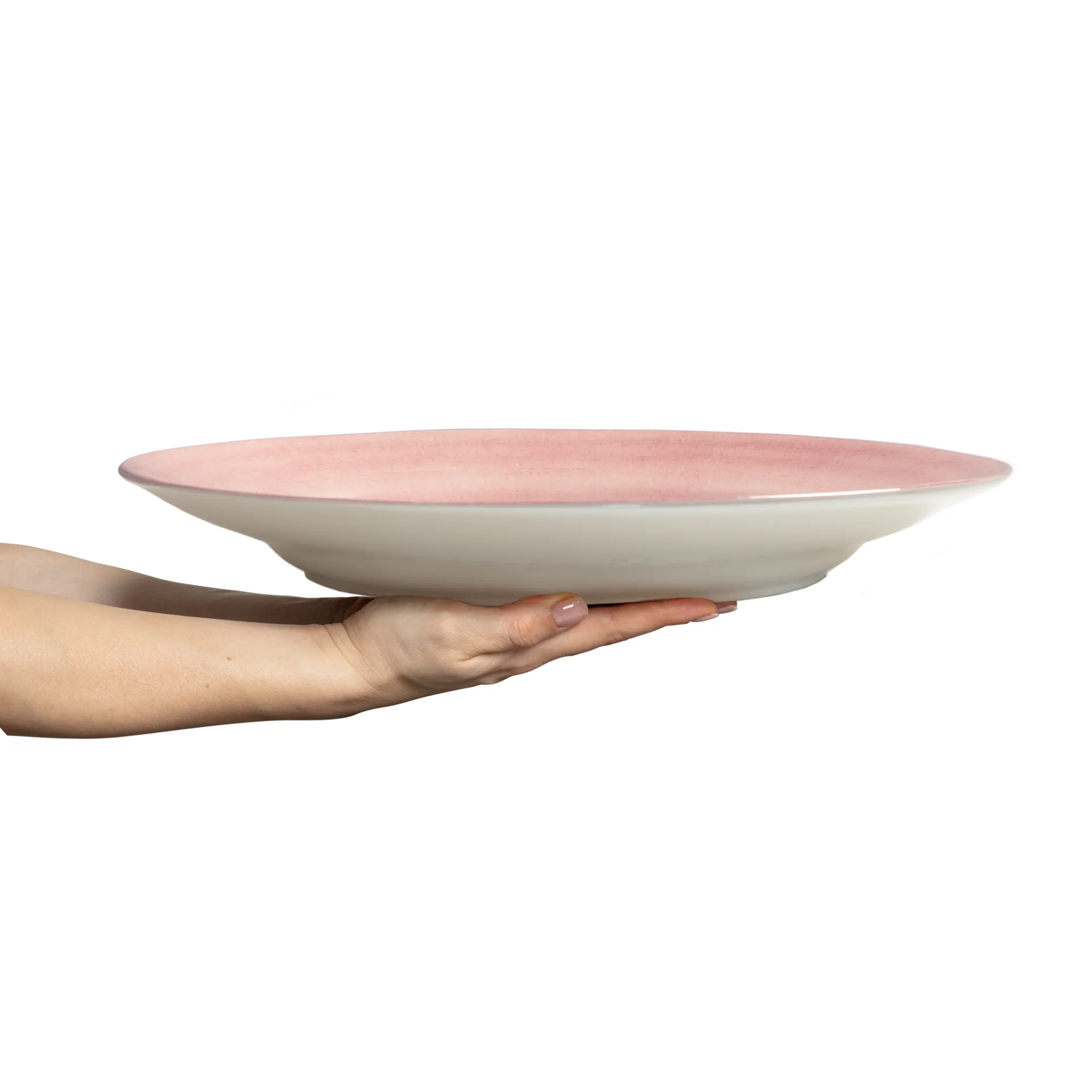 Basic tarjoilulautanen Ø41 cm, Vaaleanpunainen Mateus