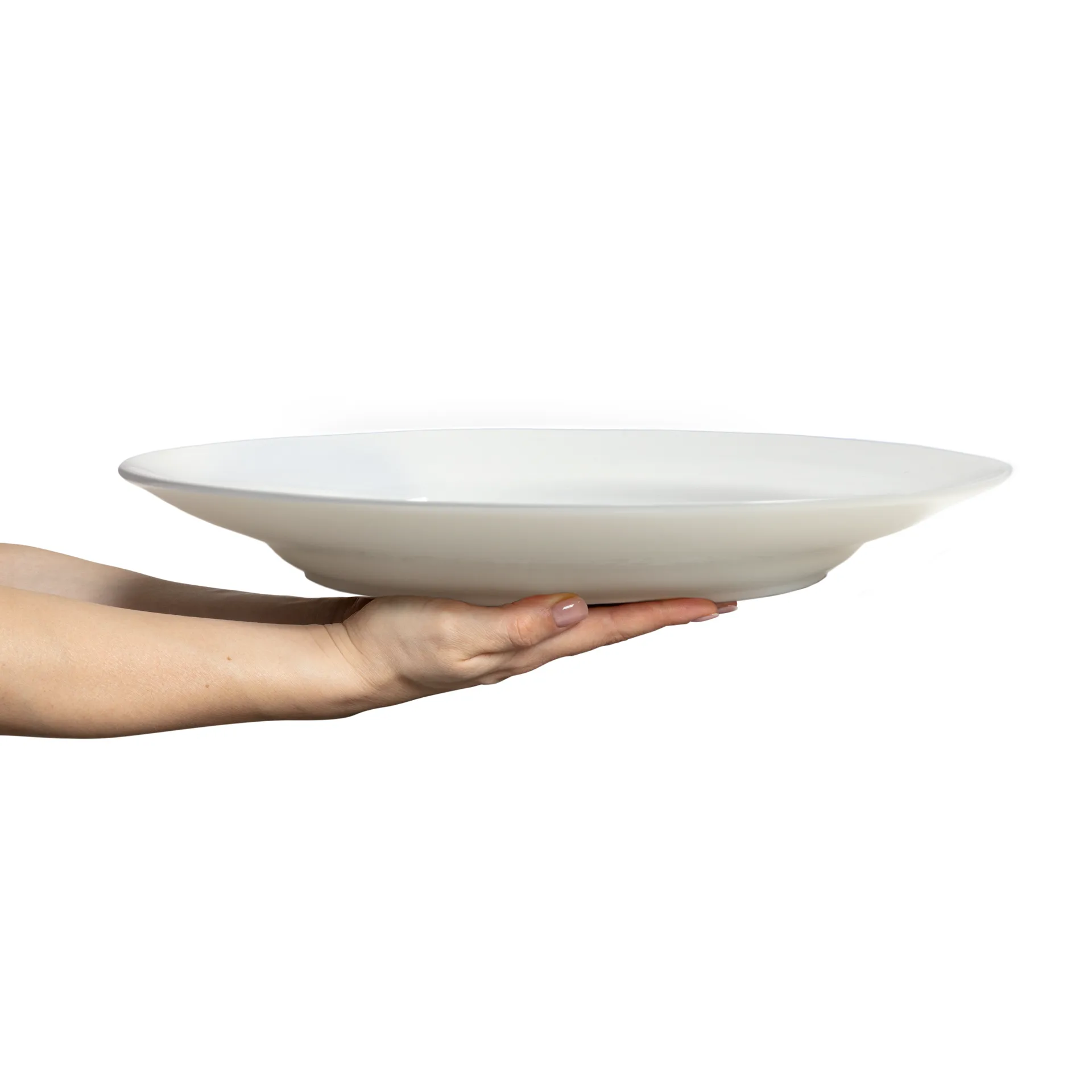 Basic tarjoilulautanen Ø41 cm, Valkoinen Mateus