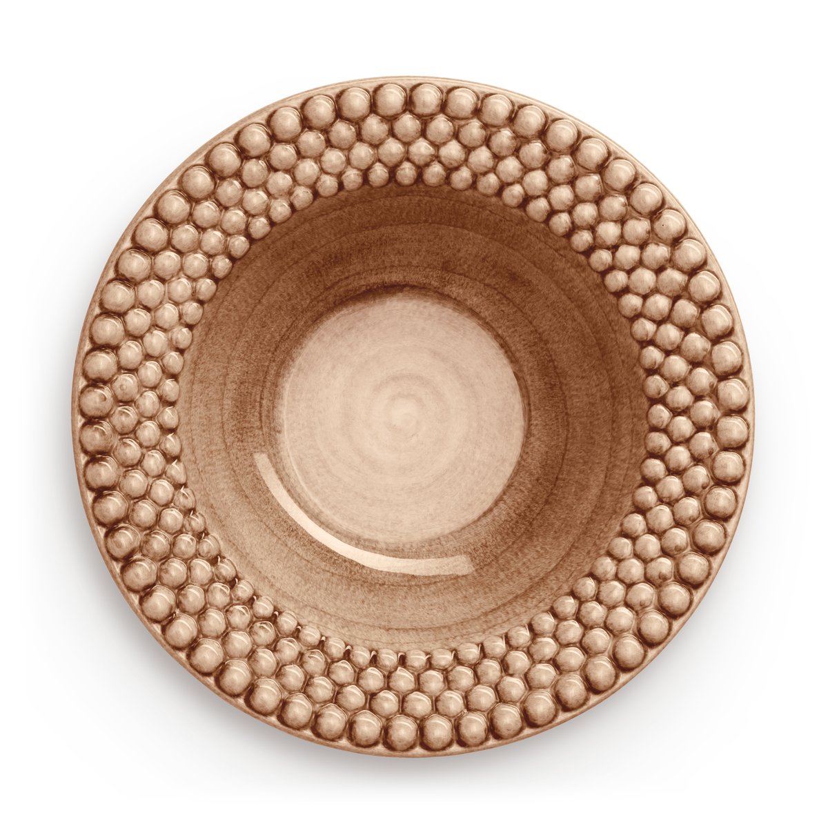 Mateus Bubbles-keittolautanen 25 cm Cinnamon | Skandinaavinen Sisustus | Syvät lautaset | Ruskea