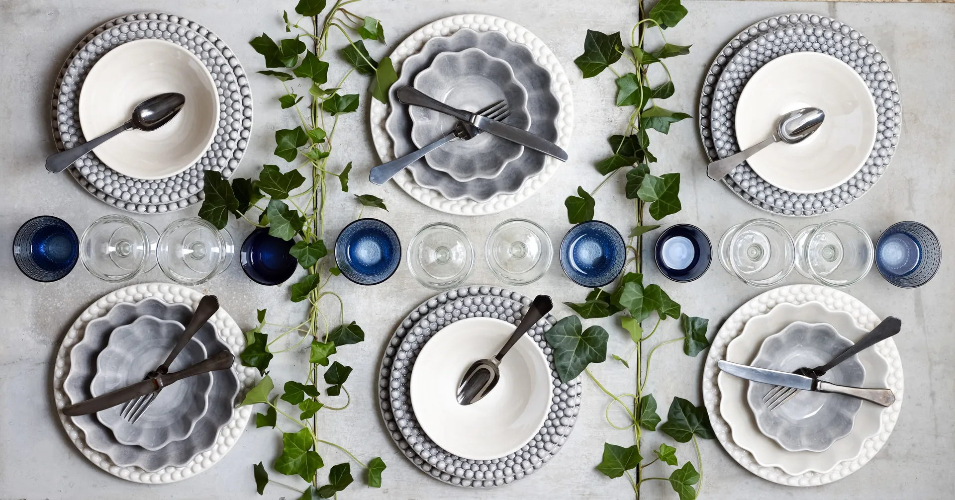 Bubbles-lautanen 28 cm, Harmaa Mateus