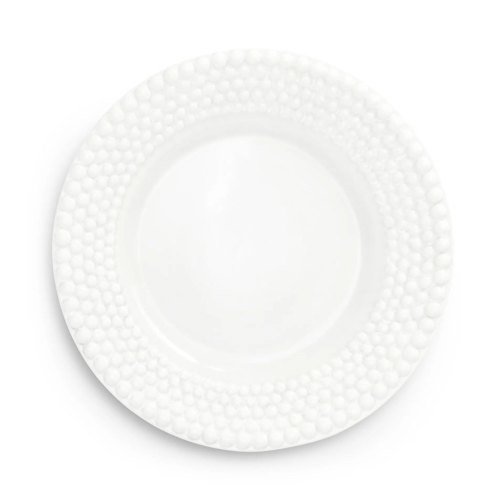 Bubbles-lautanen 42 cm, Valkoinen Mateus