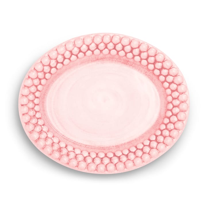 Bubbles-lautanen, ovaali 20 cm - light pink - Mateus