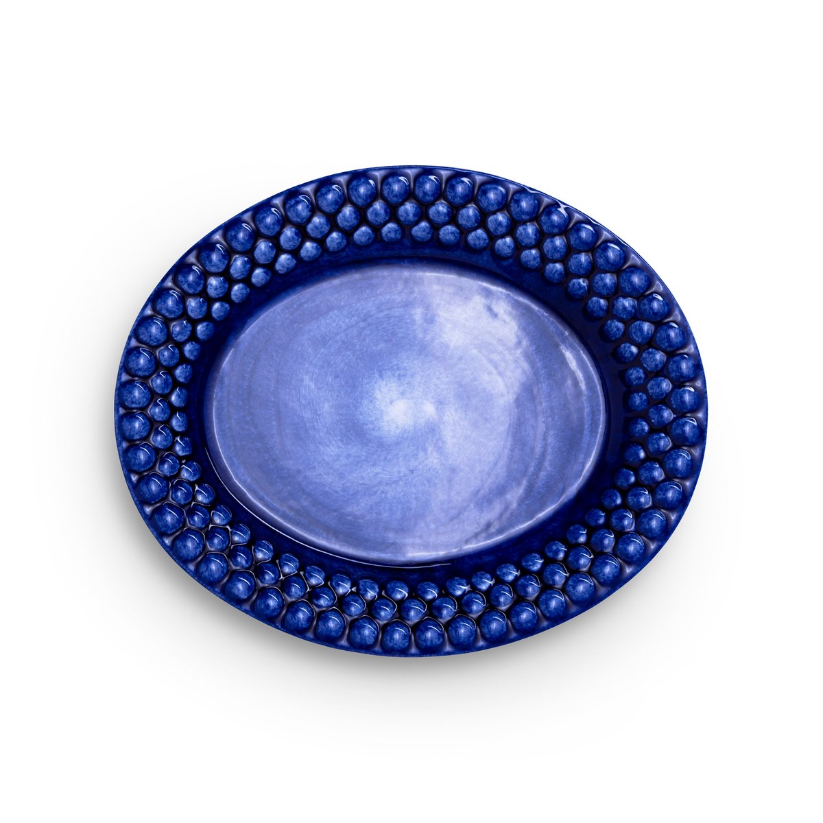 Mateus Bubbles-lautanen ovaali 20 cm Sininen