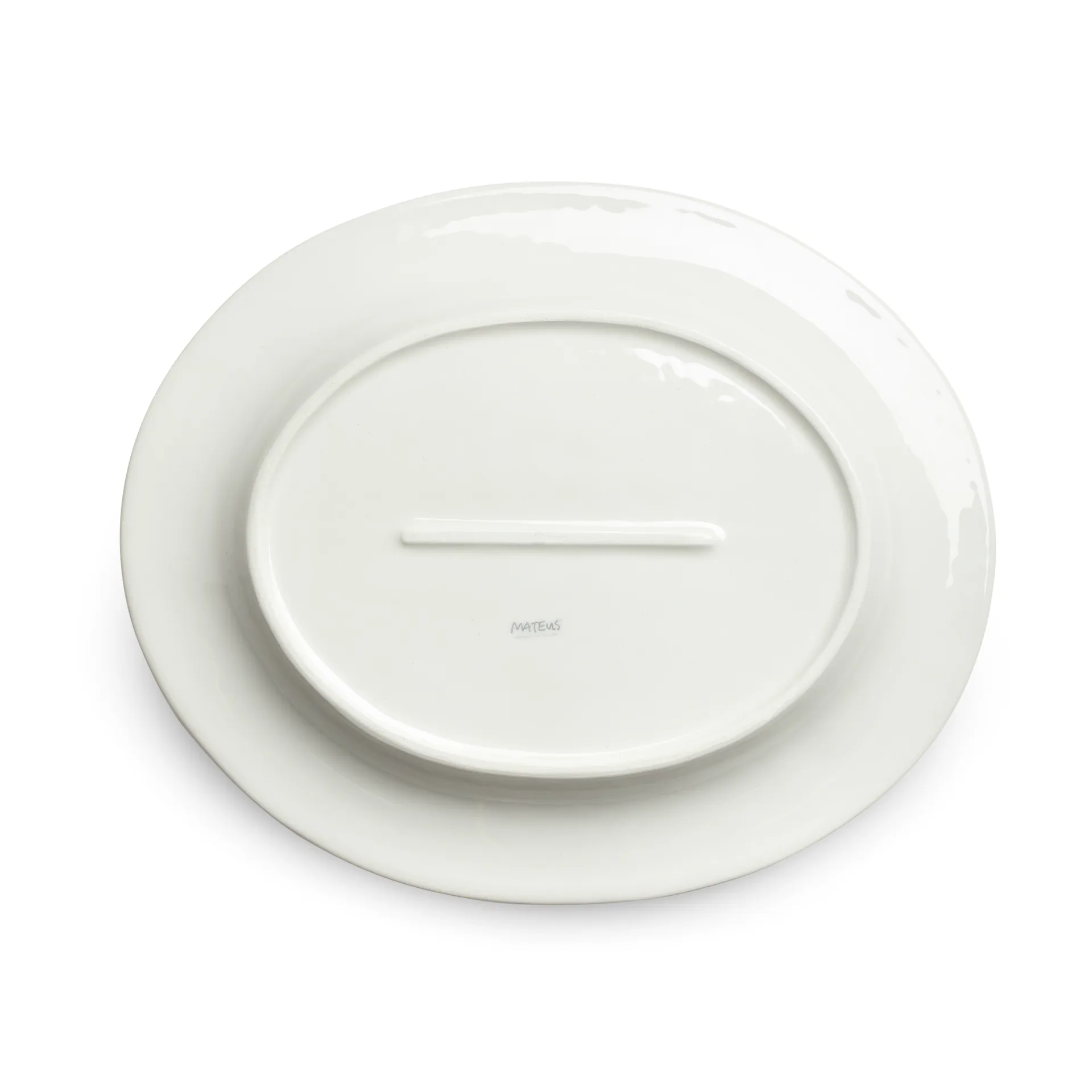 Bubbles-lautanen, ovaali 35 cm, Sand Mateus