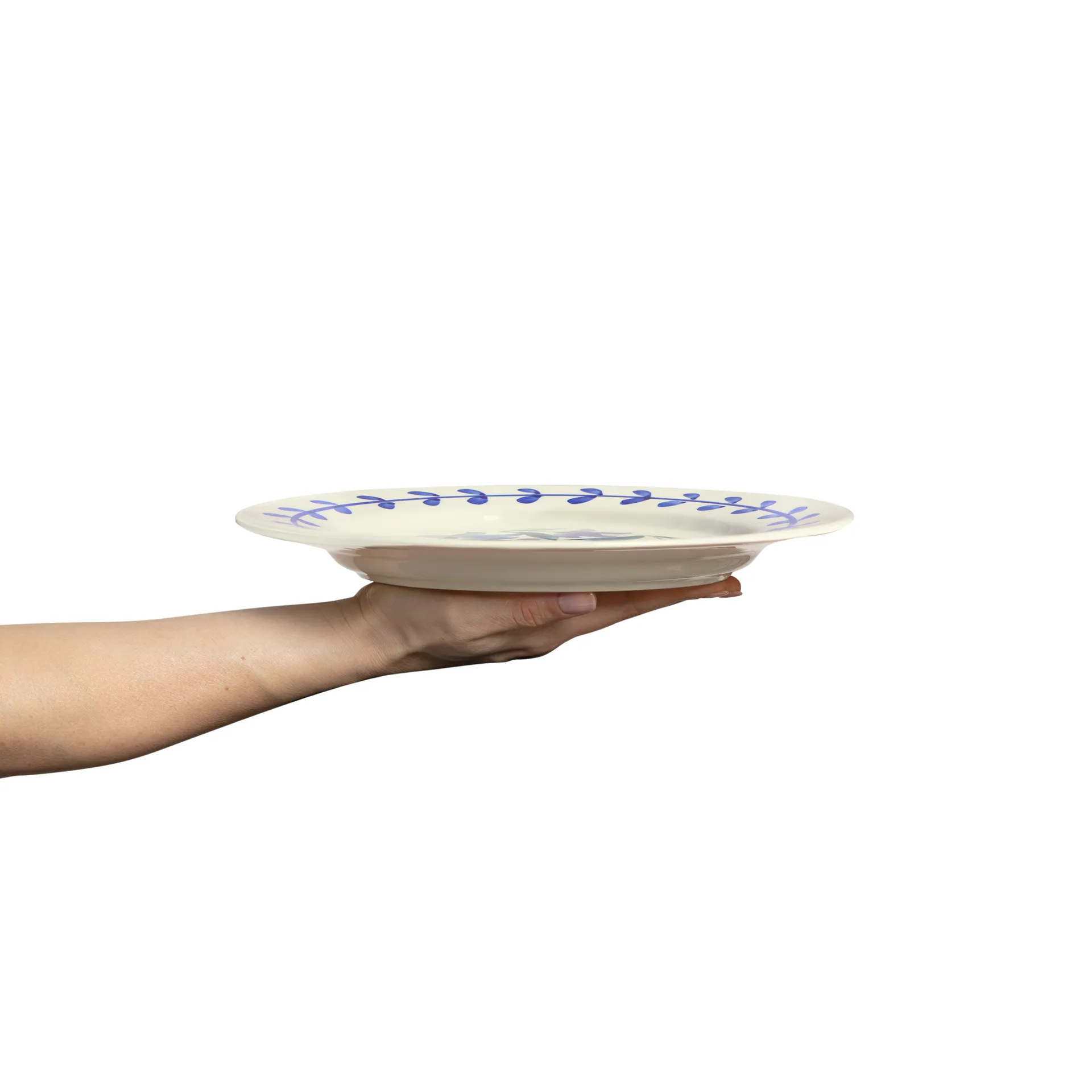 Flowers blossom ruokalautanen Ø28 cm, Valkoinen Mateus