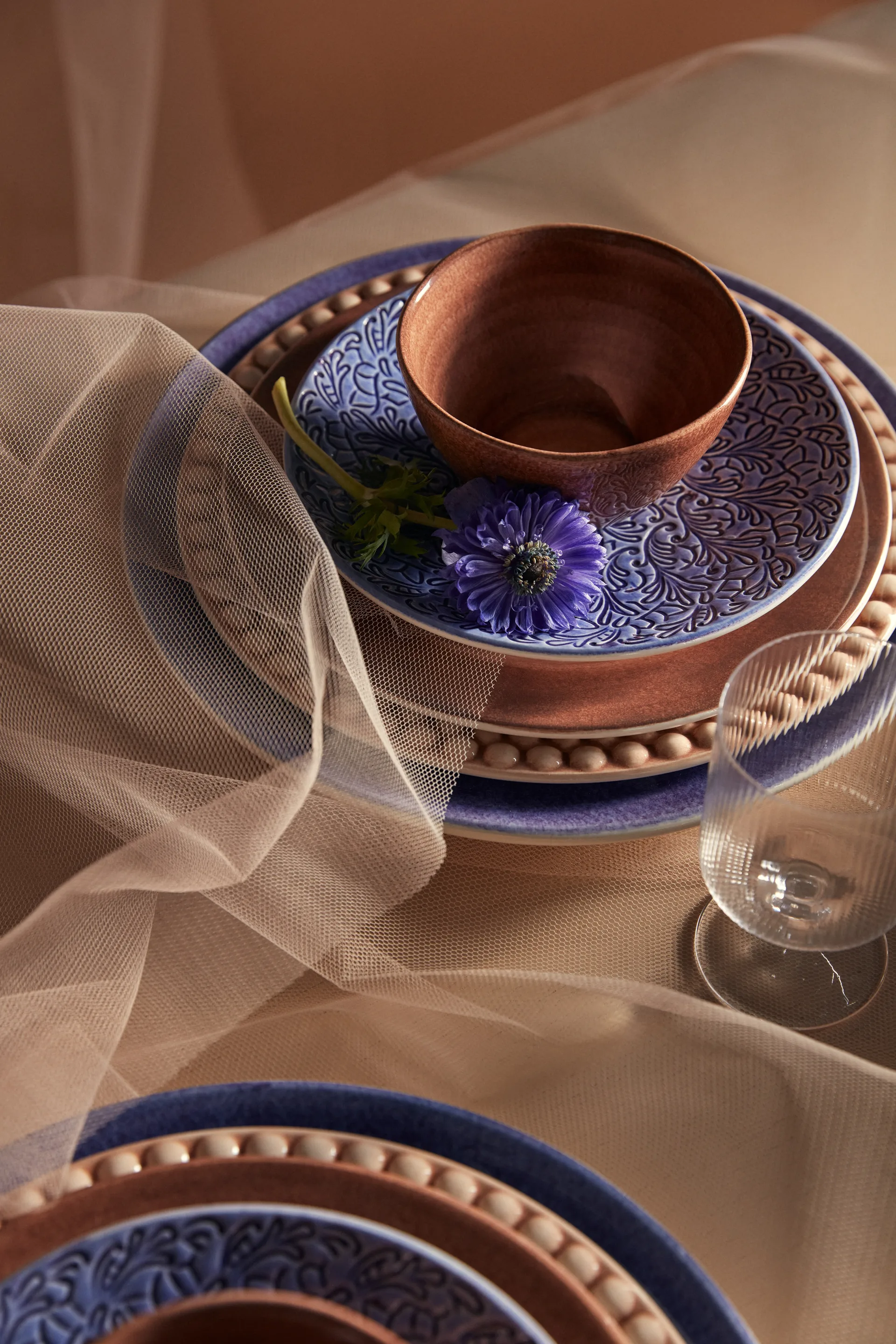 Lace-lautanen 20 cm, Vaaleansininen Mateus