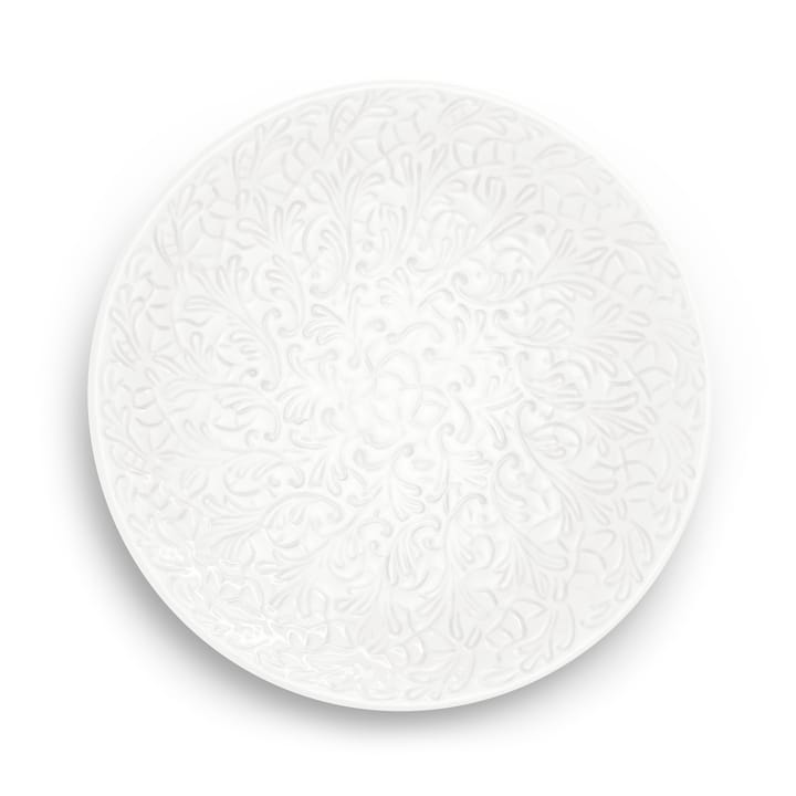 Lace-lautanen 20 cm - Valkoinen - Mateus