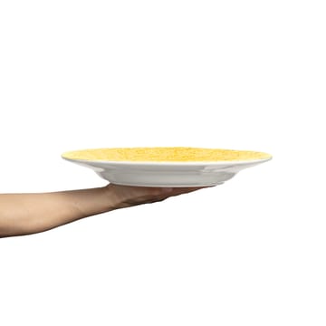Lace-lautanen 32 cm - Keltainen - Mateus