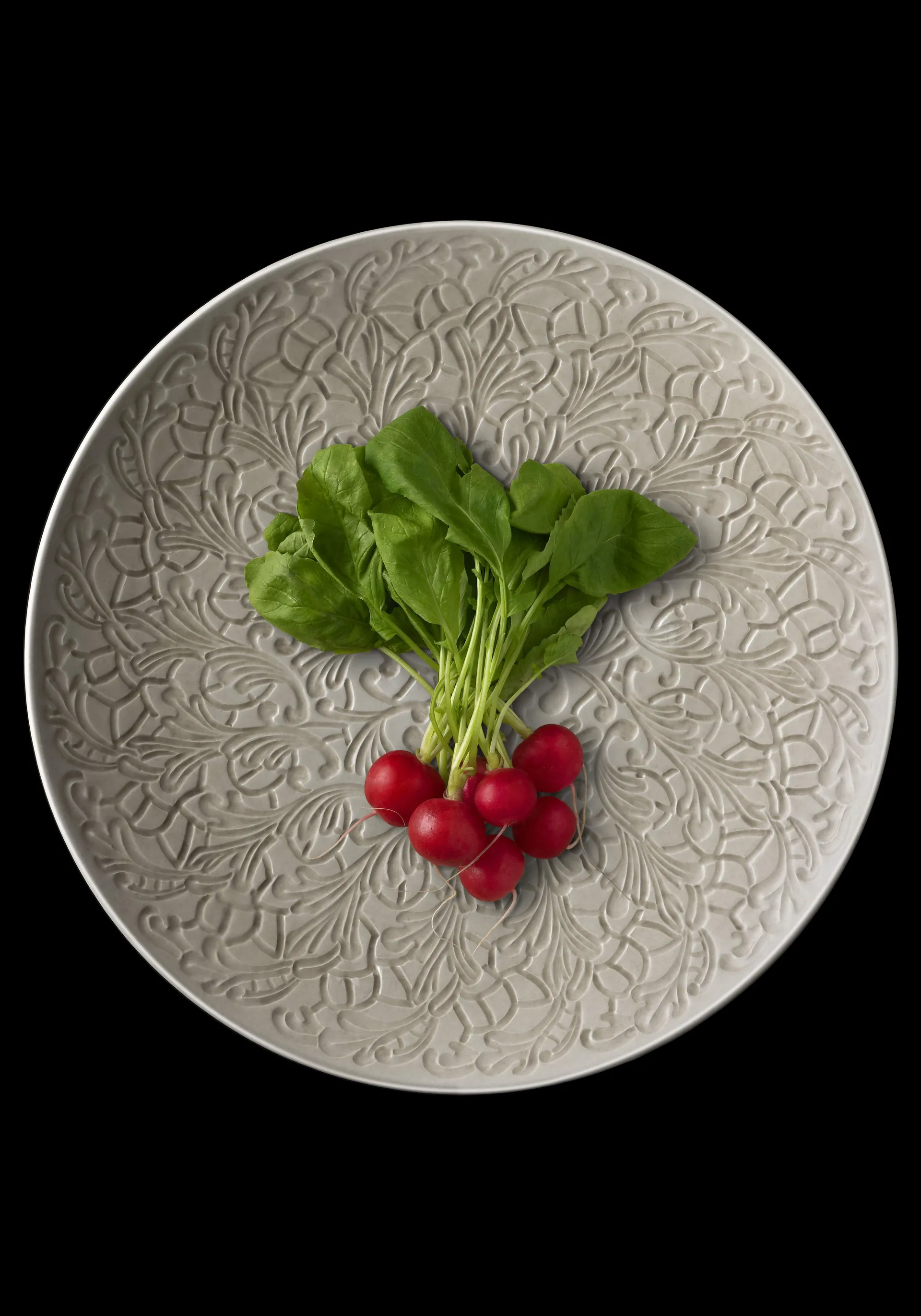 Lace-lautanen 34 cm, Harmaa Mateus